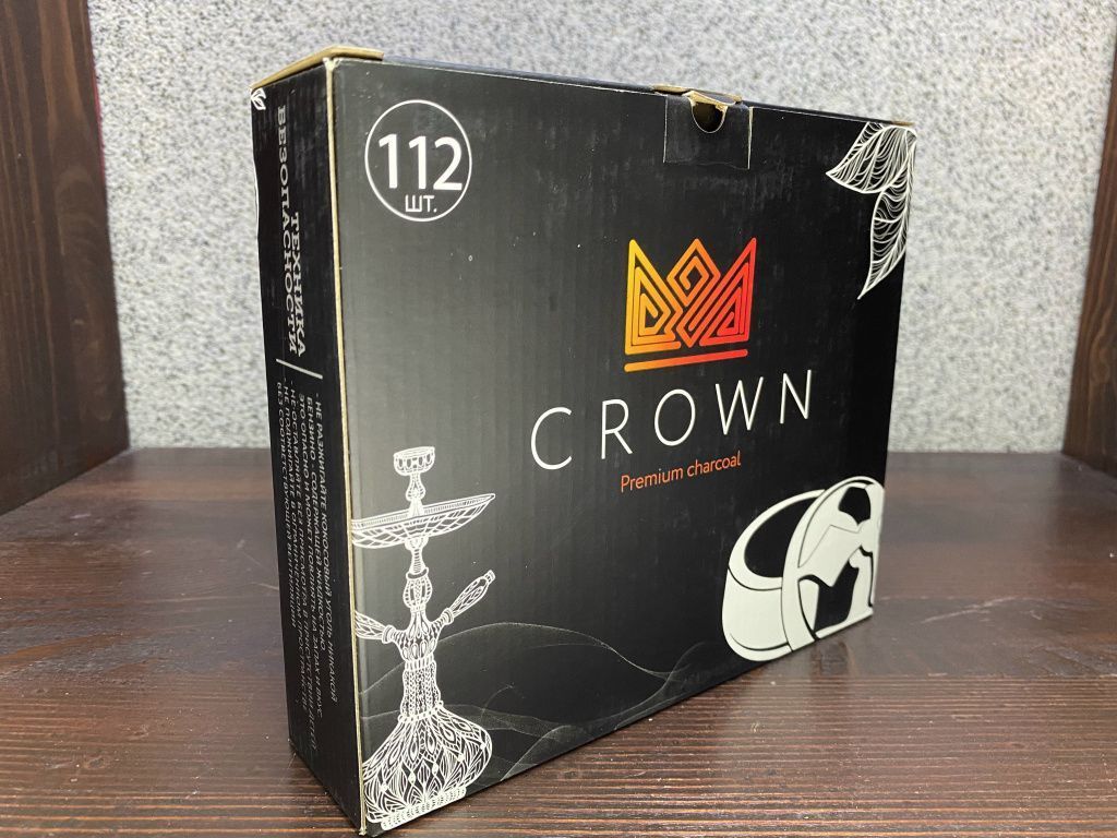 Уголь Crown 72шт Cube 25мм 20к
