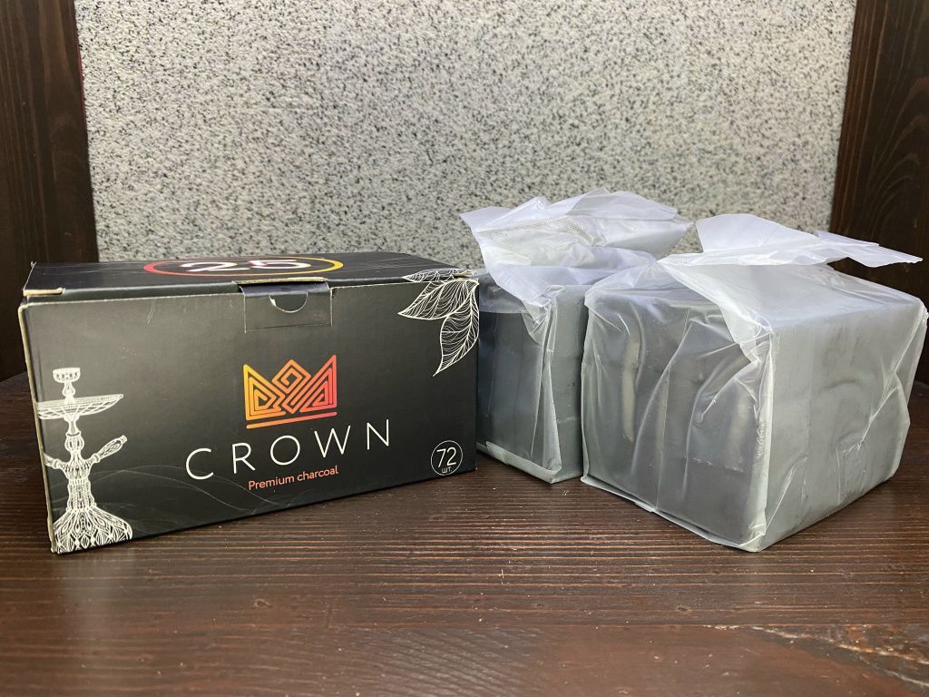 Уголь Crown 72шт Cube 25мм 20к