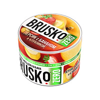 Brusko Персик с бананом и клубникой